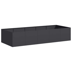 vidaXL Plantekasse svart 200x80x40 cm st&aring;l
