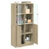 vidaXL Highboard med dører sonoma eik 68x37x142 cm konstruert tre