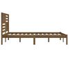 vidaXL Sengeramme honningbrun heltre furu 200x200 cm