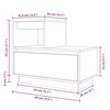 vidaXL Nattbord 2 stk 60x34x51 cm heltre furu