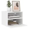 vidaXL Vegghengt TV-benk hvit 40x30x30 cm konstruert tre