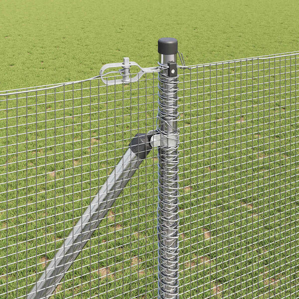 vidaXL Gjerdep&aring;le s&oslash;lv 50 x 1,2 m (12 x 12 mm nett) St&aring;l