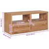 vidaXL TV-benk 90x30x40 cm heltre teak