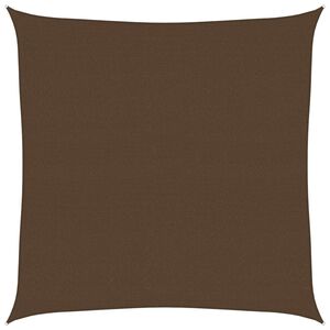 vidaXL Solseil 160 g/m&sup2; brun 7x7 m HDPE