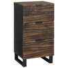 vidaXL Sidebord med skuff Brun 40 x 33 x 75 cm heltre mango