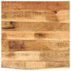 vidaXL Bordplate 40x40x3,8 cm naturlig kant grovt heltre mangotre