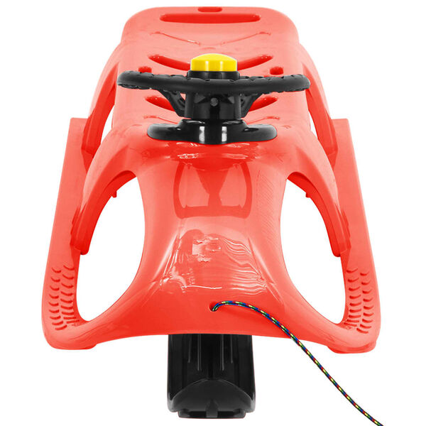 vidaXL Slede med ratt r&oslash;d 102,5x40x23 cm polypropylen