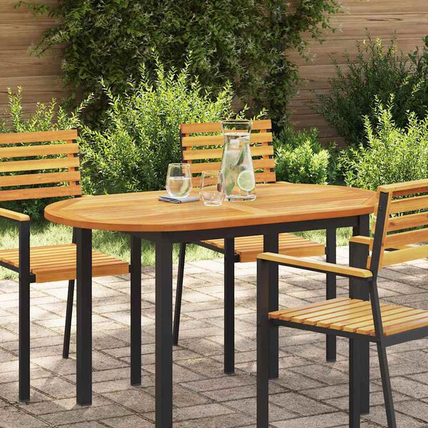 vidaXL Bordplate Olje naturlig 120 x 70 x 2 cm Solid akasietre