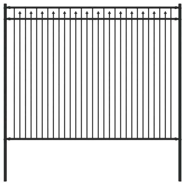 vidaXL Spikertrekkza Svart 200 x 200 cm Pulverlakkert st&aring;l