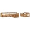 vidaXL Utend&oslash;rs sofa-sett 7 pcs Naturlig Solid akasietre