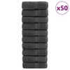 vidaXL Premium vaskeh&aring;ndkl&aelig;r SOLUND 50 stk antrasitt 30x30 cm 600 g/m&sup2;