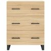 vidaXL Highboard sonoma eik 69,5x34x180 cm konstruert tre