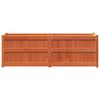 vidaXL Hageplantekasse voksbrun 150x50x50 cm heltre furu
