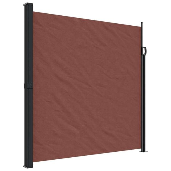 vidaXL Uttrekkbar sidemarkise brun 200x300 cm