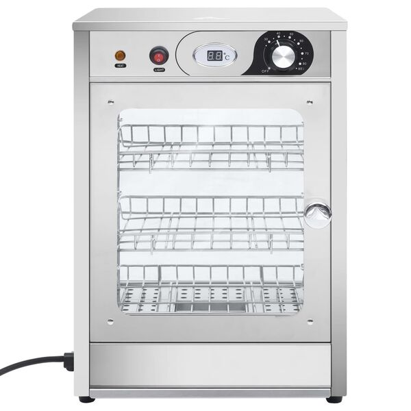 vidaXL Elektrisk Gastronorm matvarmer 600 W rustfritt st&aring;l