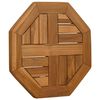 vidaXL Bordplate 40x40x2,5 cm åttekantet heltre teak