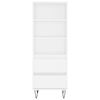 vidaXL Highboard hvit 40x36x110 cm konstruert tre