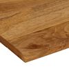 vidaXL Bordplate naturlig kant 110x80x3,8 cm heltre mango