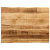 vidaXL Bordplate naturlig kant 70x60x3,8 cm grovt heltre mangotre