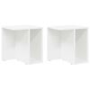 vidaXL Avlastningsbord 2 stk. Hvit 37 x 32 x 40 cm Konstruert tre