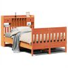vidaXL Sengeramme uten madrass voksbrun 120x200 cm heltre furu