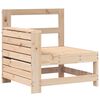 vidaXL Hagesofa med armlene og sidebord heltre furu