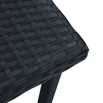 vidaXL Hagebord svart 40x40x40 cm polyrotting
