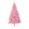 vidaXL Kunstig Forh&aring;ndsopplyst Juletre med 300 LED Rosa 210 cm PVC