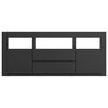 vidaXL TV-benk svart 120x30x50 cm konstruert tre