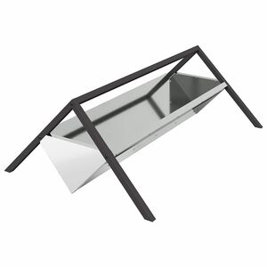 vidaXL F&ocirc;ringsgr&oslash;ft for husdyr S&oslash;lv 111 x 76 x 38 cm 10 kg