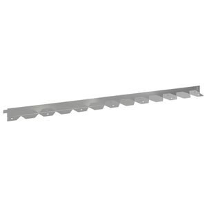 vidaXL Gjerdekant 10 stk. 102 x 4 x 4 cm St&aring;l S&oslash;lv