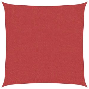 vidaXL Solseil 160 g/m&sup2; r&oslash;d 2,5x2,5 m HDPE