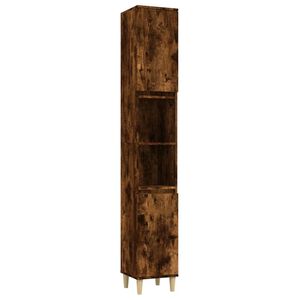 vidaXL Baderomsskap r&oslash;kt eik 30x30x190 cm konstruert tre