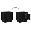 vidaXL Nattbordskap 2 pcs Svart 44 x 34,5 x 45 cm Konstruert tre