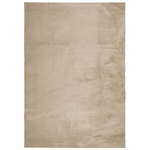 vidaXL Teppe HUARTE kort luv mykt og vaskbart sand 140x200 cm