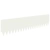 vidaXL Gjerdekant 20 pcs 103 x 25 cm St&aring;l Hvit
