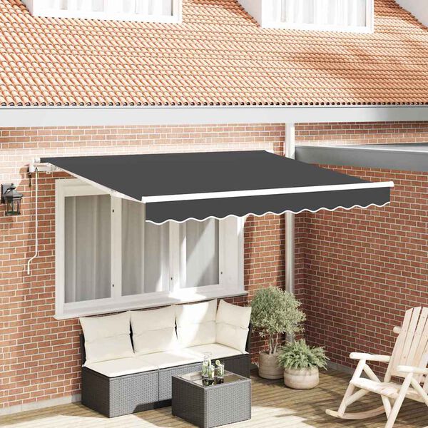 vidaXL Innvendbar Markise Antrasitt 250 x 200 cm