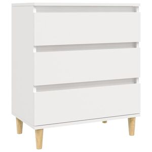 vidaXL Skjenk hvit 60x35x70 cm konstruert tre