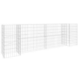 vidaXL Gabion plantekasse H-formet ståltråd 260x40x80 cm