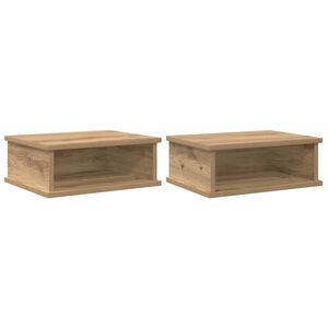 vidaXL Nattbord 2 pcs Artisan Eik 40 x 31 x 15 cm Konstruert tre