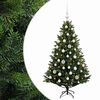 vidaXL Kunstig juletre med kuler 120 cm 150 LED-lys Varmhvit