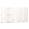 vidaXL Veggmontert sengegavl hvit 166x3x90 cm heltre furu