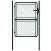 vidaXL Hageport st&aring;l 100x125 cm gr&oslash;nn