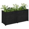 vidaXL Plantekasse 150x50x70 cm heltre furu svart