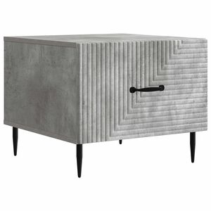 vidaXL Kaffebord med skuff Betonggr&aring; 49 x 50 x 40 cm Konstruert tre