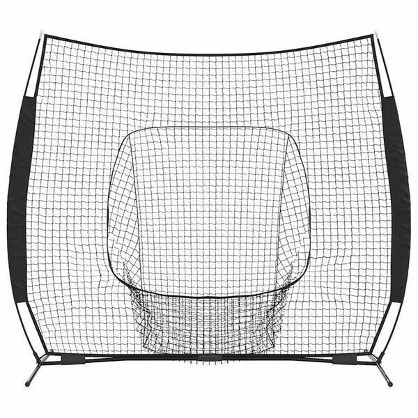 vidaXL Baseball treningsnett Svart 250 x 106 x 209 cm Polyester