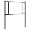 vidaXL Utskiftbar sengegavl i metall svart 80 cm