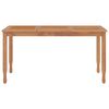 vidaXL Utend&oslash;rs spisestue 7 deler heltre teak
