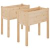 vidaXL Plantekasser 2 stk 70x31x70 cm heltre furu