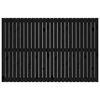 vidaXL Veggmontert sengegavl svart 166x3x110 cm heltre furu